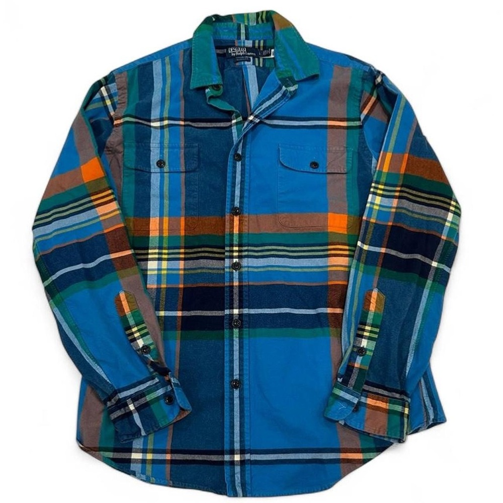 Polo Ralph Lauren Sun Valley Plaid Work Button Down Shirt Men’s Large MSRP $148